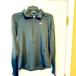 Under Armour, Ladies, Pull-Over, Half-zip, Black/Pink, Size Medium